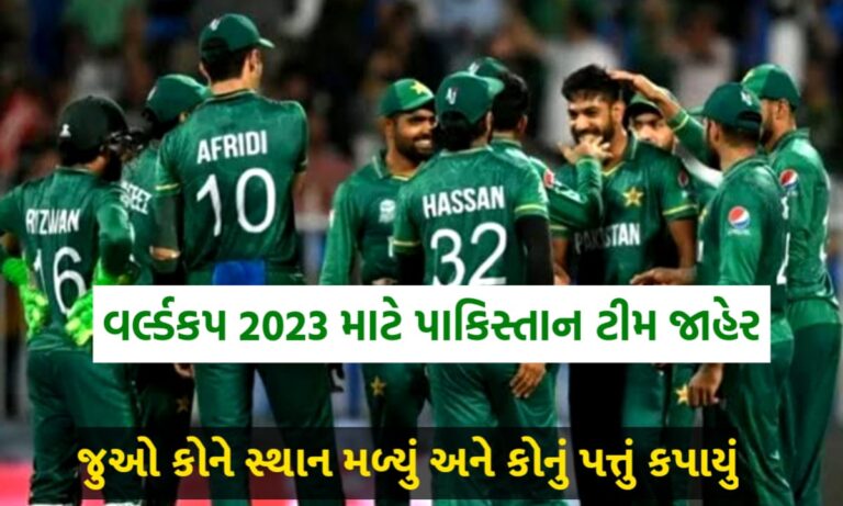 વર્લ્ડકપ પાકિસ્તાન ટીમ