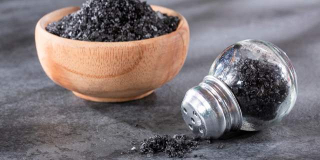 image of black salt