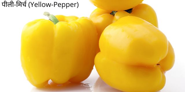 image shows yellow pepper