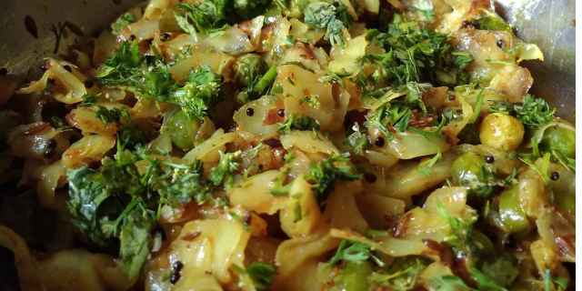 image shows pata gobhi vegetable