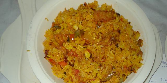 image shows veg pulao
