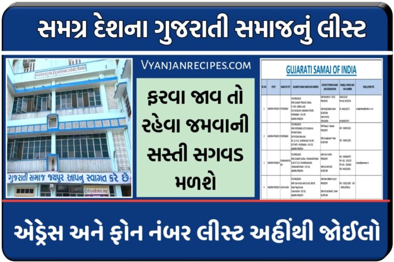 Gujarati samaj List 2023