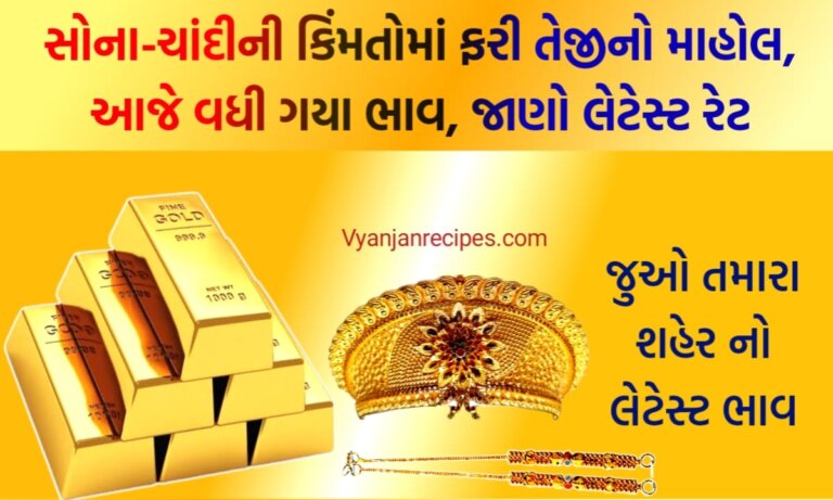 આજના સોના ચાંદિના ભાવ