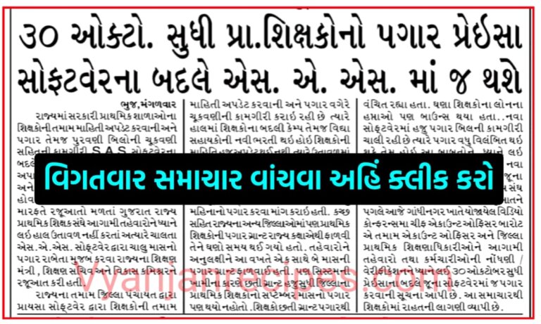 શિક્ષકોના પગાર