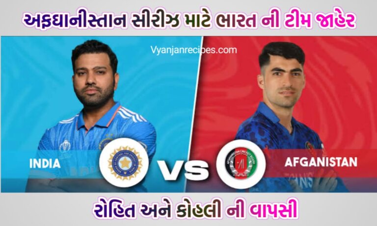 India Team for Afghanistan Series