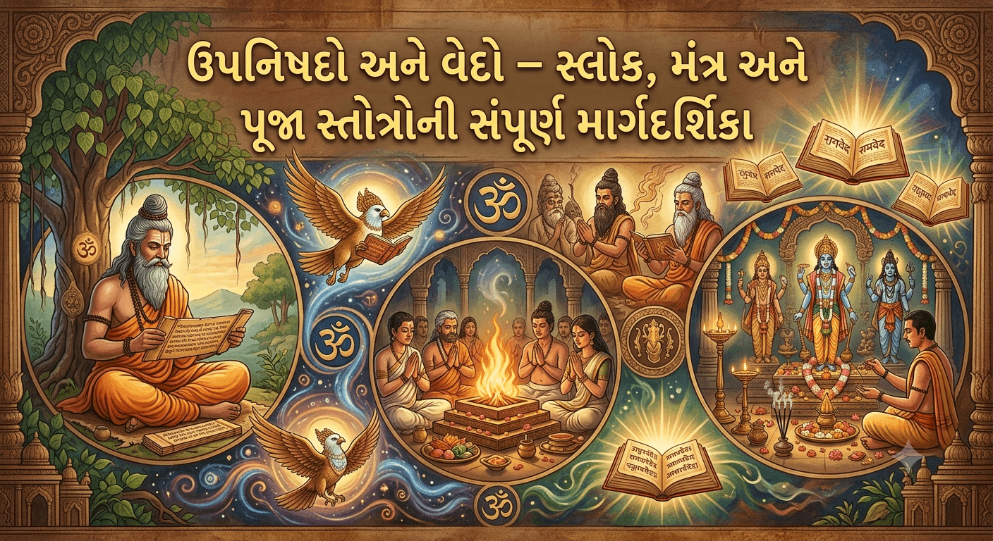 Vedas & Upanishads Complete Guide to Mantras, Slokas & Pooja Stotras
